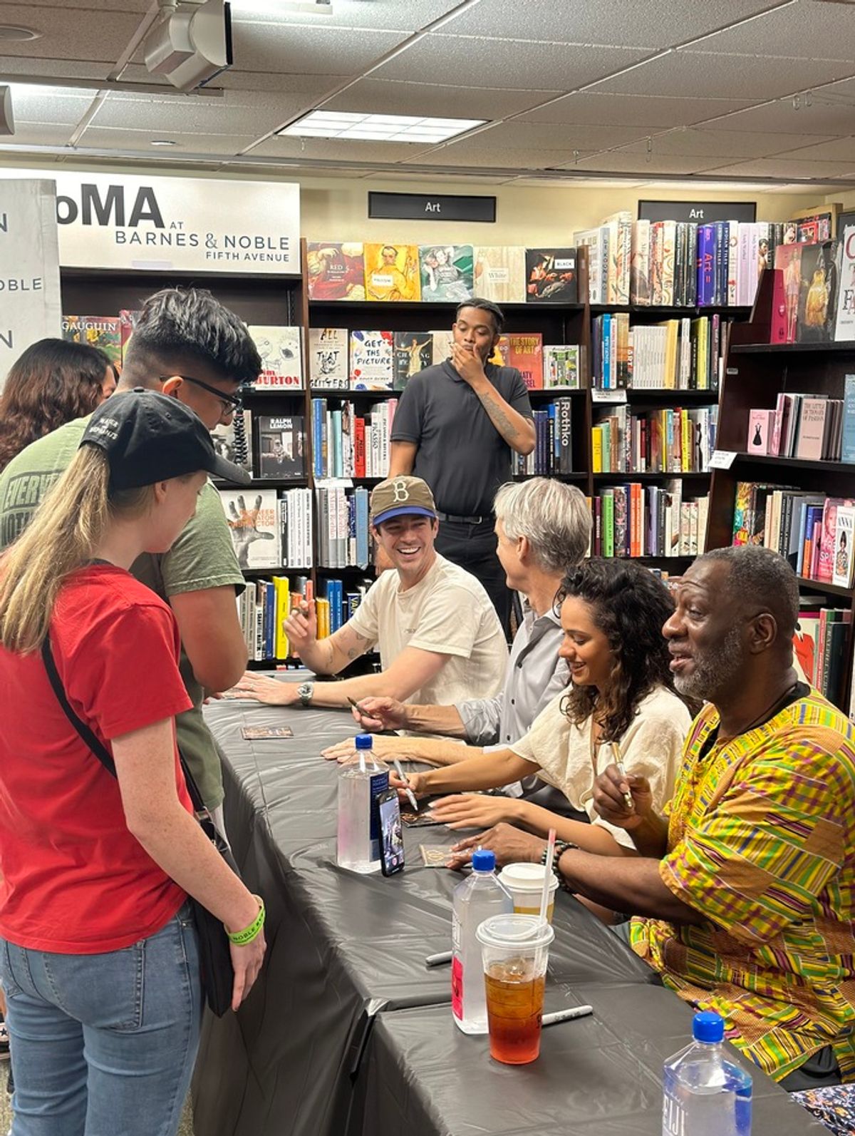 Grant Gustin, Gregg Edelman, Isabelle McCalla, Stan Brown at 